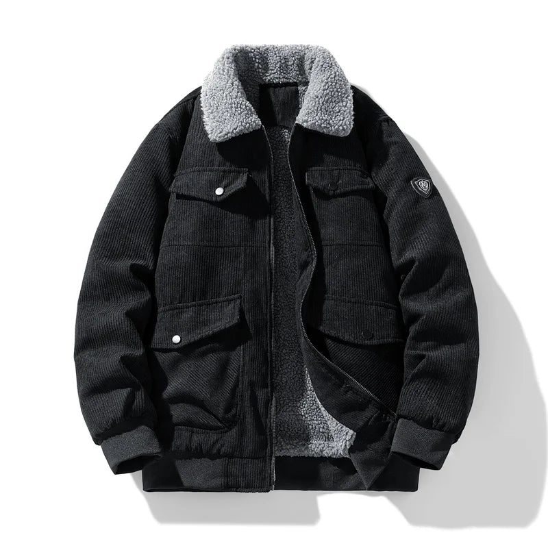 Men’s Corduroy Collar Jacket Winter
