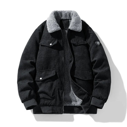 Men’s Corduroy Collar Jacket Winter