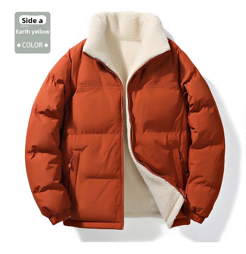 Unisex Lamb Fleece Cotton Jacket Winter