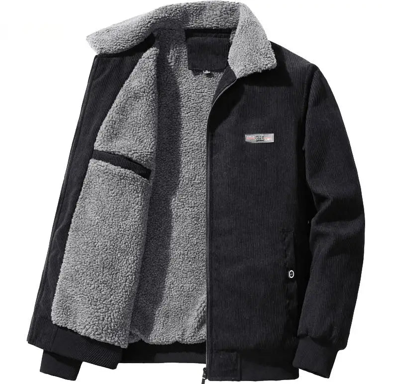 Men’s Corduroy Fleece Lined Jacket Winter