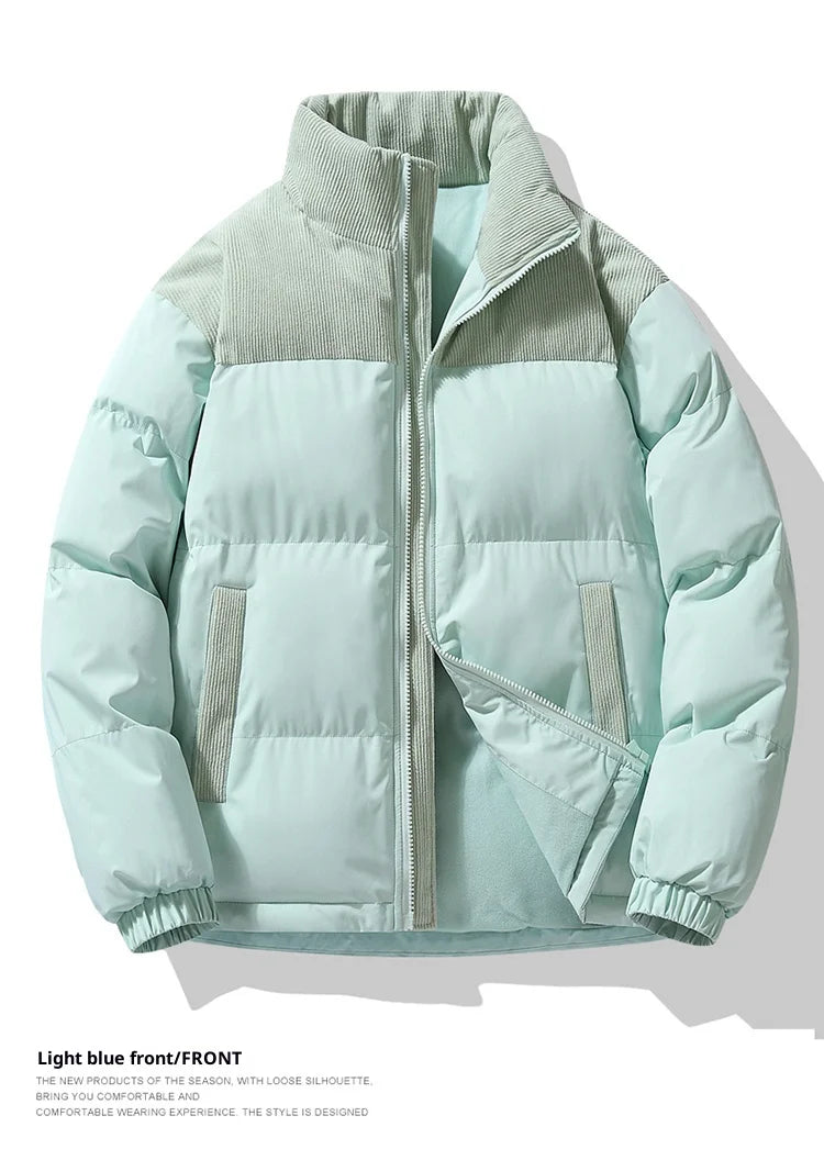 Men's Winter Thickened Warm Cotton Jacket - Casual Youth Fashion Coat