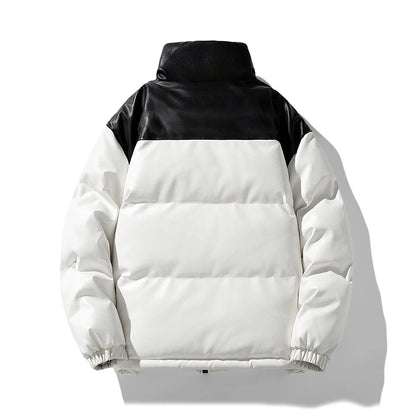 Short Parkas for Men Autumn Winter Down Cotton-Padded Thickened Stand Collar Puffer Jacket New Style Bread Jacket Casual Coat