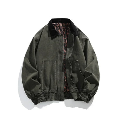 Men’s Vintage Denim Jacket Spring Autumn