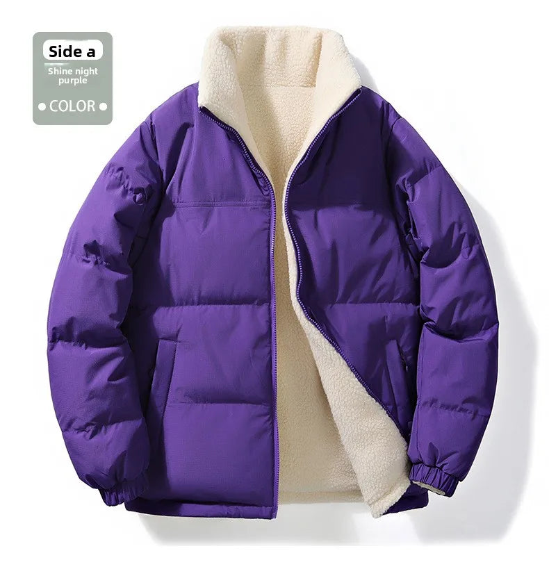 Unisex Lamb Fleece Cotton Jacket Winter