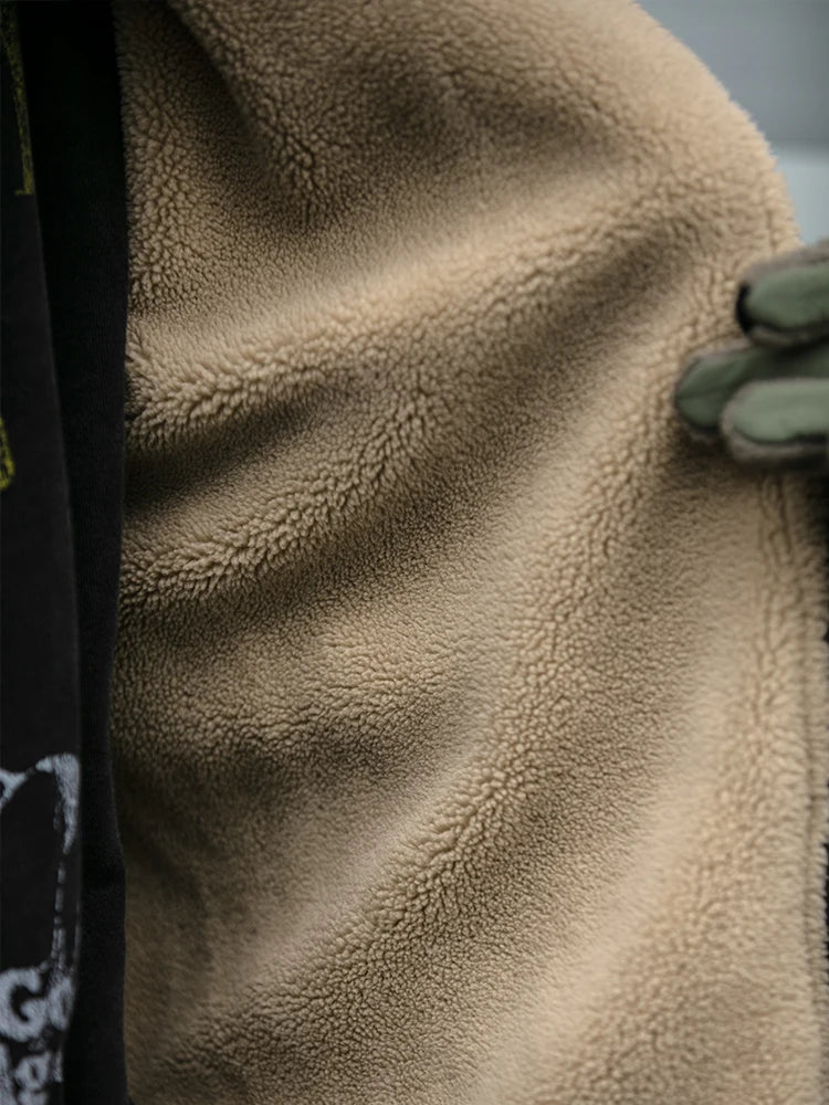 Men’s Vintage Polar Fleece Jacket Winter