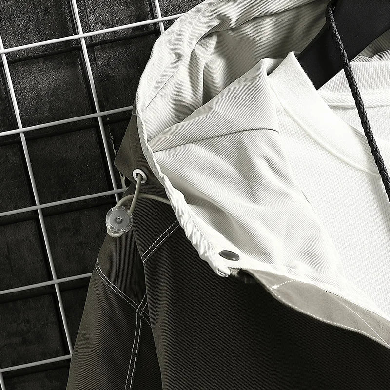 Men’s Hooded Waterproof Jacket Spring Autumn