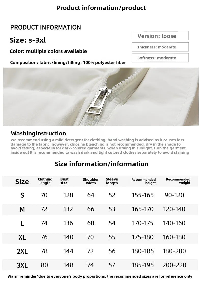 Mountain Climbing Cotton-padded Jacket Couple Jackets Comfortable Fashionable Trendy Men's and Women's Thick Outdoor Bread Coats