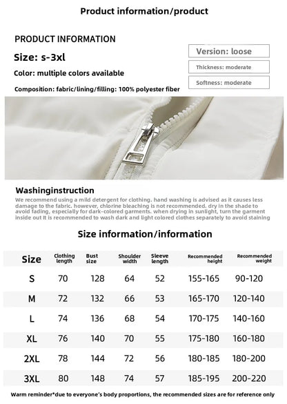 Mountain Climbing Cotton-padded Jacket Couple Jackets Comfortable Fashionable Trendy Men's and Women's Thick Outdoor Bread Coats