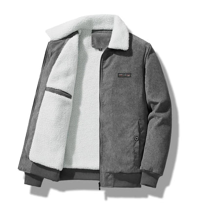 Men’s Corduroy Fleece Lined Jacket Winter