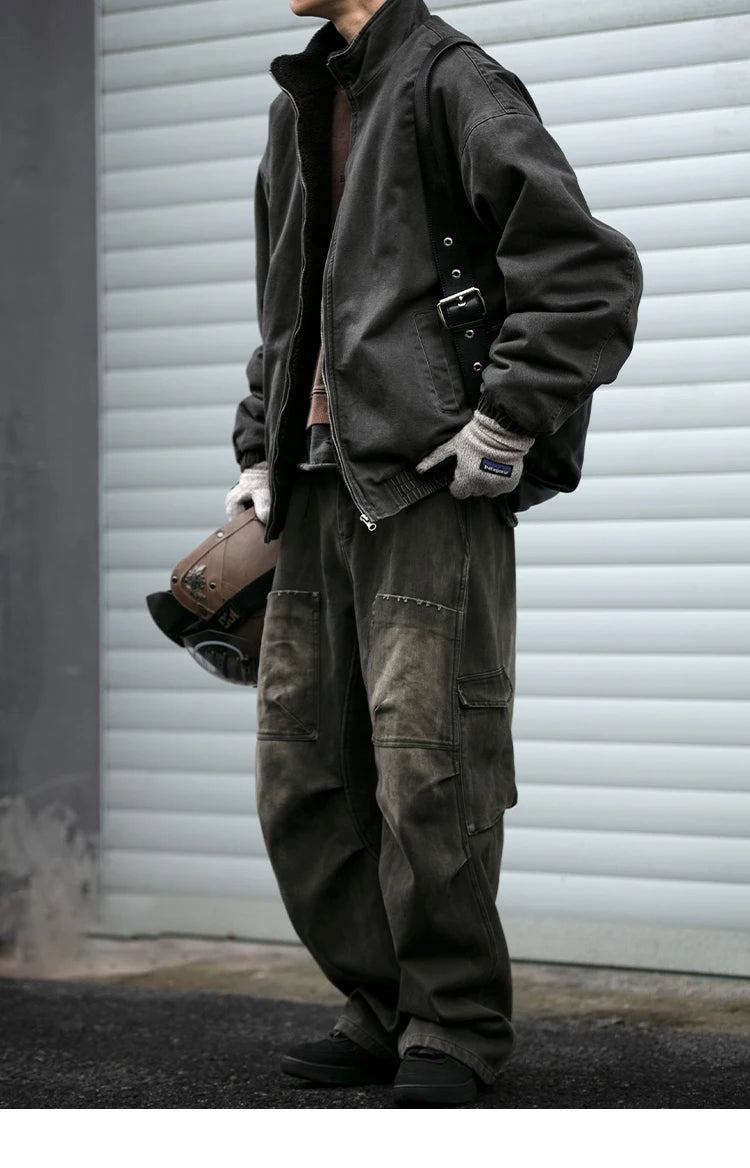 Men’s Vintage Polar Fleece Jacket Winter