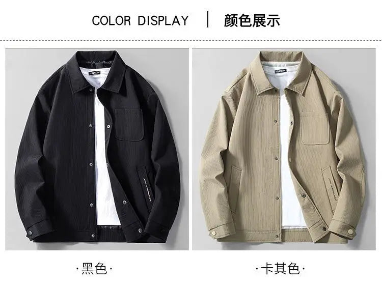 Men’s Striped Casual Work Jacket Autumn/Winter