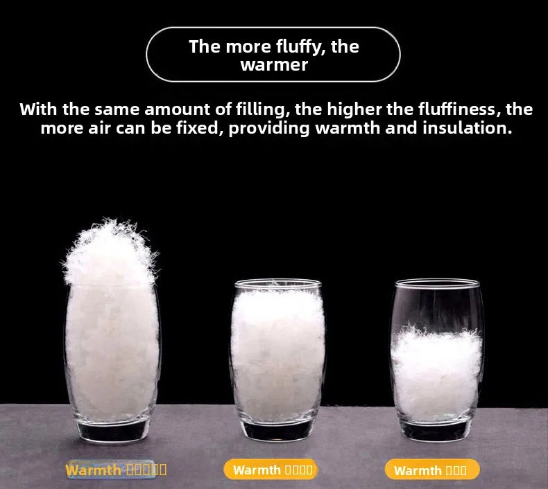 Thickened down Jacket Winter Warm Casual Outerwear for Couples Duck Feather New Youth Fashionable Short Sleeve Hooded A- Line