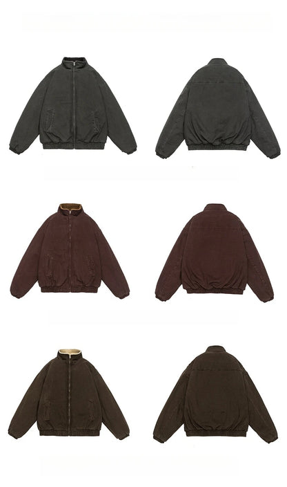 Men’s Vintage Polar Fleece Jacket Winter