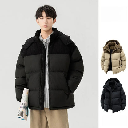 Autumn /Winter Men Outdoor Removable Hooded Windbreak Jacket Coats Men Warm Outwear Casual Fashion Solid Parkas Jacket Male Tops