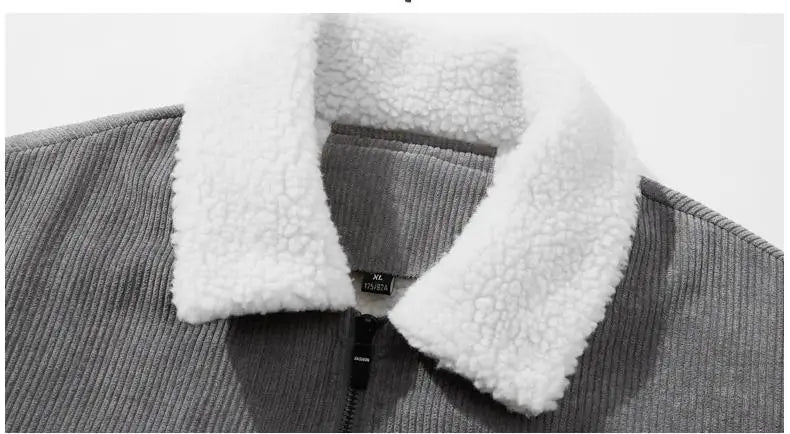 Men’s Corduroy Fleece Lined Jacket Winter