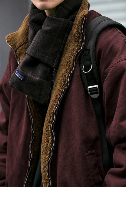 Men’s Vintage Polar Fleece Jacket Winter