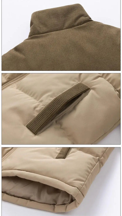 Latest Men Winter Thickened Warm Color Block Puffer Jacket Fashion Casual Male Parka New Arrival Trendy Mens Puffer Coat