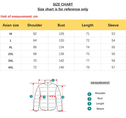 5 Colors Winter Warm Men's Puffer Jacket Loose Couple Outdoor Coat Thick Parkas Zipper Stand Collar Male Padded Down Outwear
