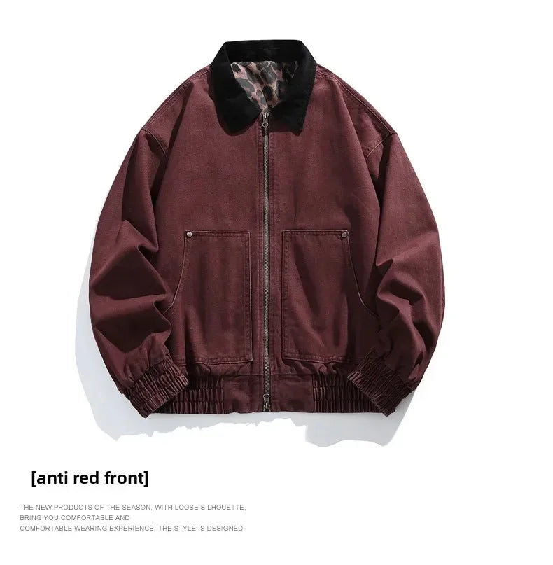 Men’s Vintage Denim Jacket Spring Autumn