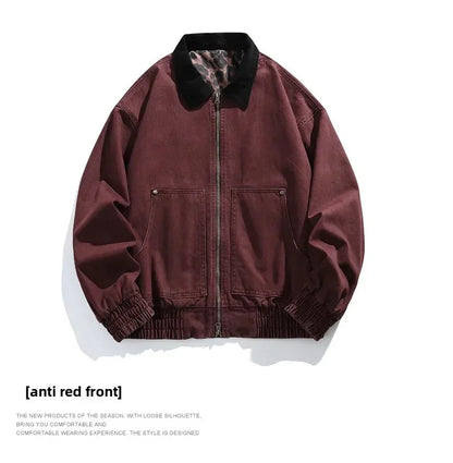 Men’s Vintage Denim Jacket Spring Autumn