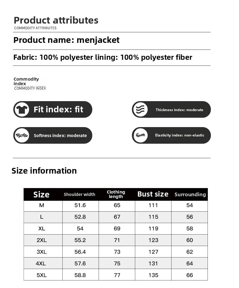 Men’s Corduroy Loose Casual Jacket Spring Autumn