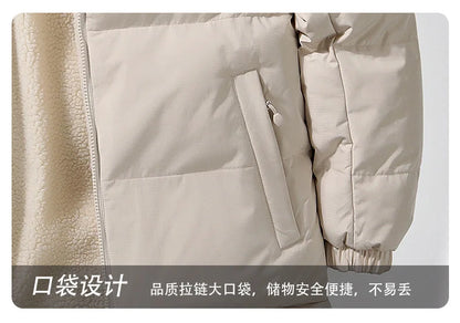 Unisex Lamb Fleece Cotton Jacket Winter