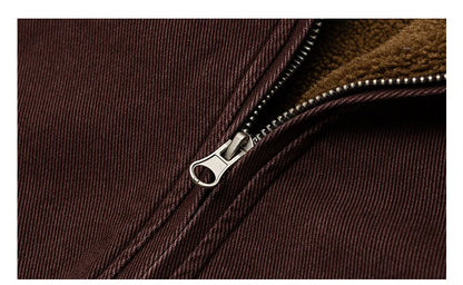 Men’s Vintage Polar Fleece Jacket Winter