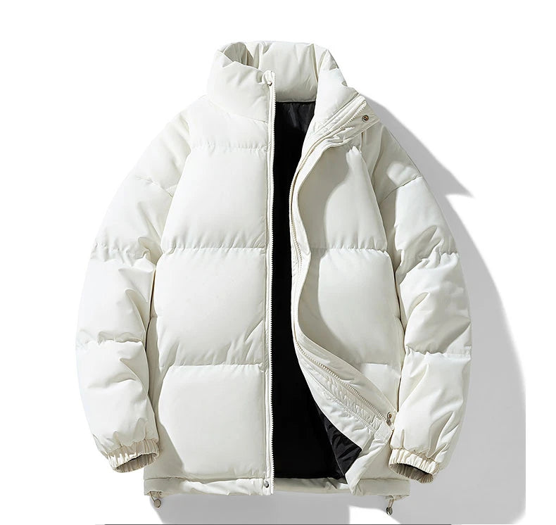 Casual Cotton Parka Jackets Men Winter Warm Fashion Korean Loose Coat Couples Padded Coat Harajuku Windproof Warm Jackets Women