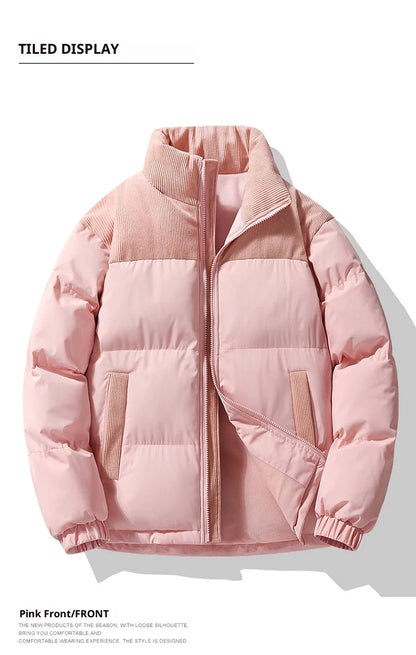 Men's Winter Thickened Warm Cotton Jacket - Casual Youth Fashion Coat