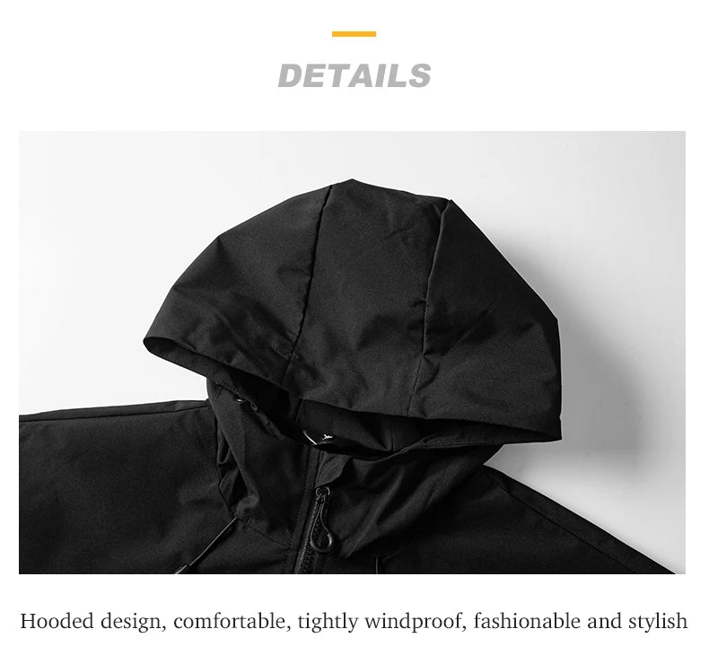 JNLN Unisex Waterproof Windbreaker Outdoor Sport Windproof Single-Layer Jacket Men Women Hiking Climbing Trekking Rain Coat