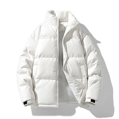 New Style Couple's Autumn-winter Short-sleeved Cotton Coat for Men, Long Collar, Warm Cotton Coat for Men Men's Jacket