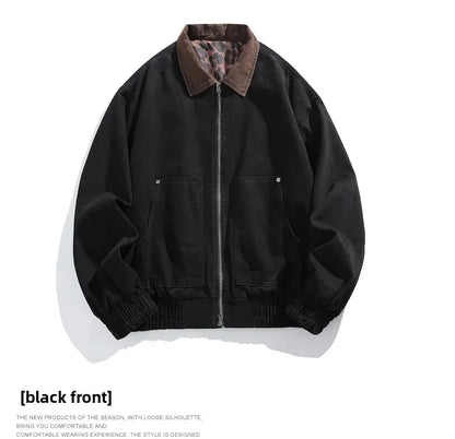 Men’s Vintage Denim Jacket Spring Autumn